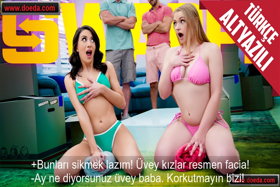 Ev Taşırken Yardım Eden Üvey Kızları Memelerini Yalarken Gören Yetişkin Adamlar